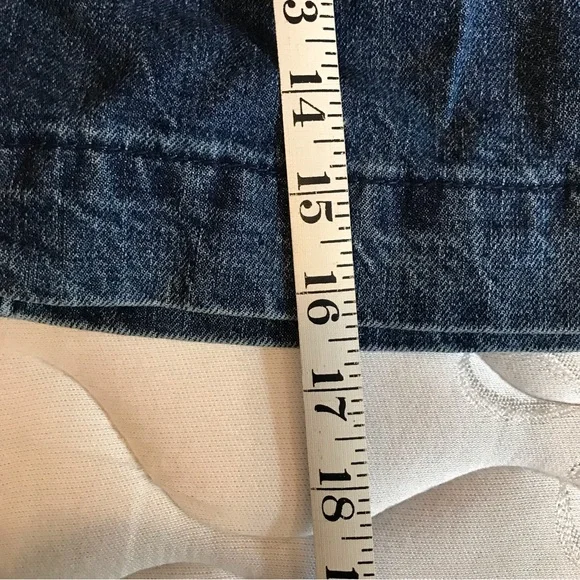 We The Free Belted Jade Denim mini skirt jean skirt 30 / 10 pockets Free People - Picture 7 of 7